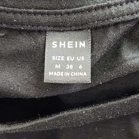 Emery Rose Womens Tank Top Size M Black Guitar Wings Print Slim Fit Stretch - Picture 6 of 9